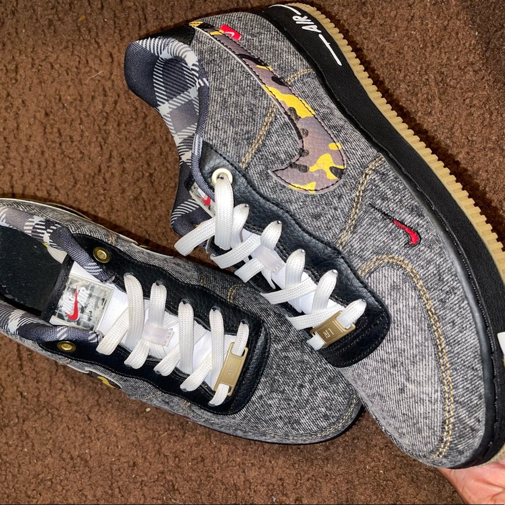 Denim Air Force Ones (GS)